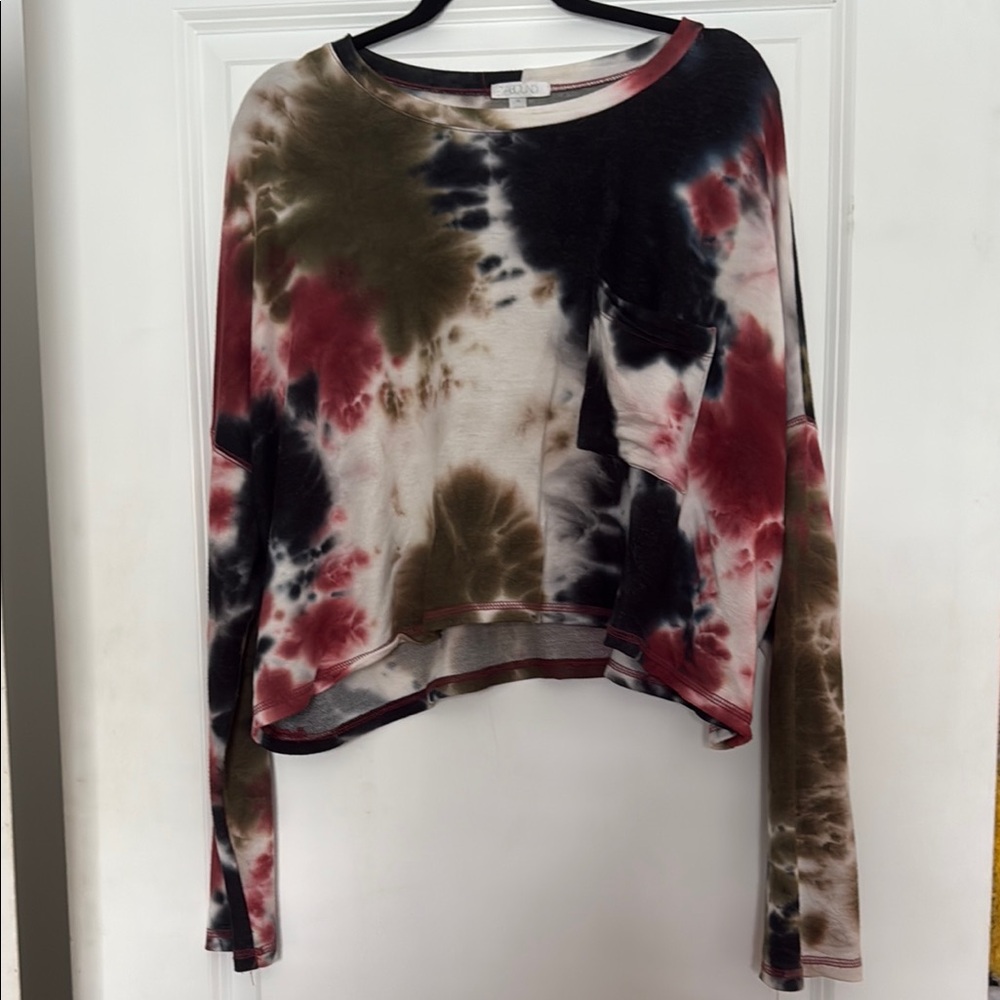 Tie-Dye Long Sleeve Top